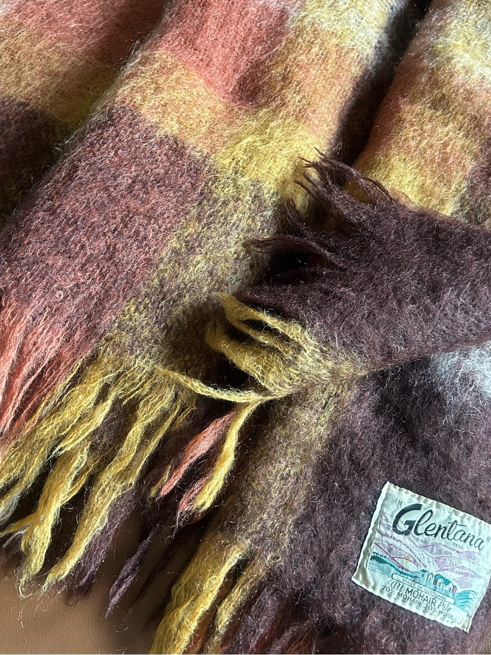 Jetée vintage d’Écosse en Mohair